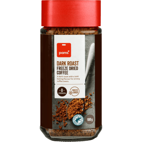 Pams Dark Roast Freeze Dried Coffee