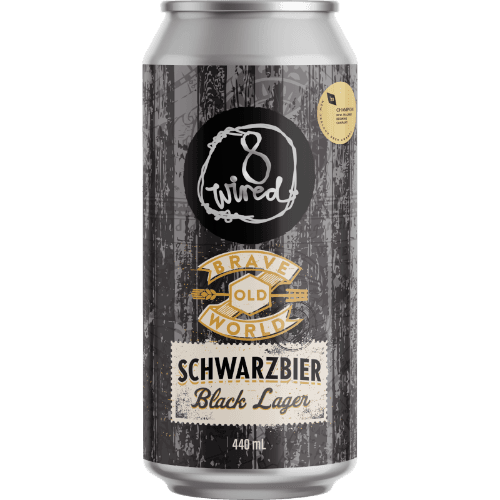 8 Wired Brave Old World Shwarzbier Black Lager 440 mL