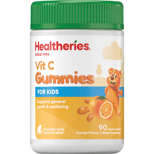 Healtheries Vit C Gummies for Kids Orange Flavour Gummy Bears