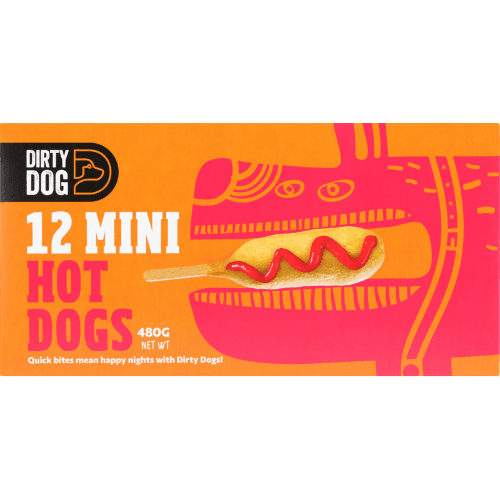 Dirty Dog Mini Hotdogs 480 g