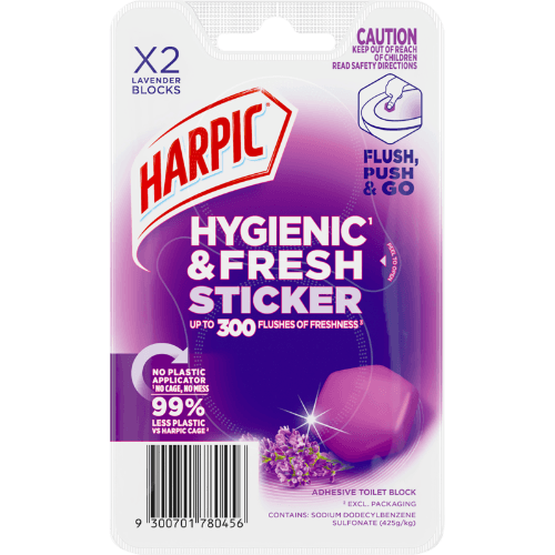 Harpic Hygienic & Fresh Lily Sticker Toilet Block