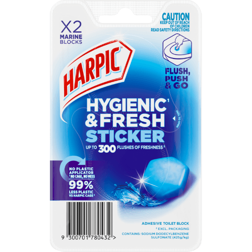Harpic Hygienic & Fresh Marine Sticker Toilet Block