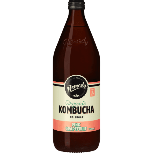 Remedy Pink Grapefruit Organic Kombucha
