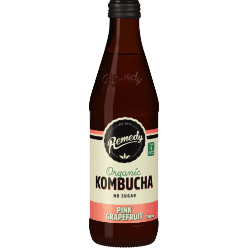 Remedy Pink Grapefruit Organic Kombucha