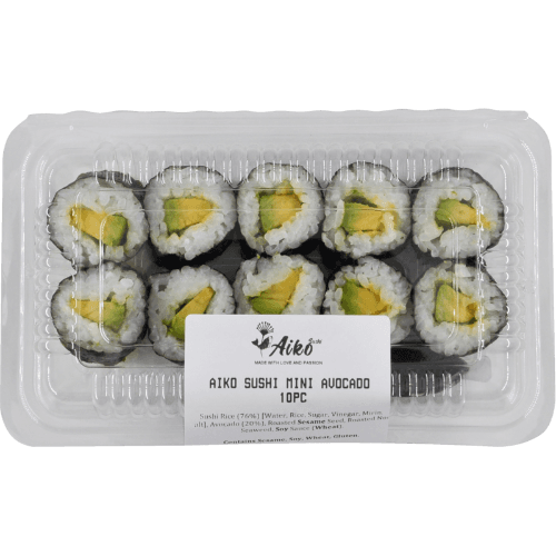Aiko Mini Avocado Sushi 10 pack