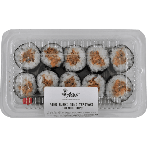 Aiko Mini Teriyaki Salmon Sushi 10 pack
