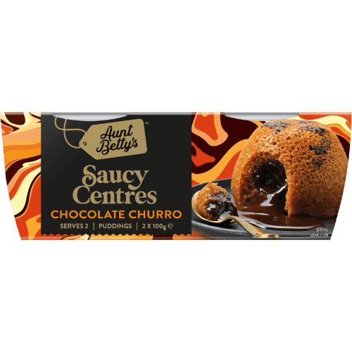 Aunt Betty's Saucy Centres Chocolate Churro Puddings