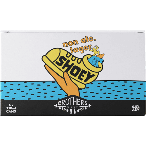 Brothers Beer Shoey 0% Lager 6 × 330 mL