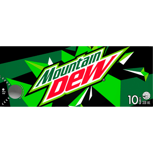 Mountain Dew Soft Drink Cans