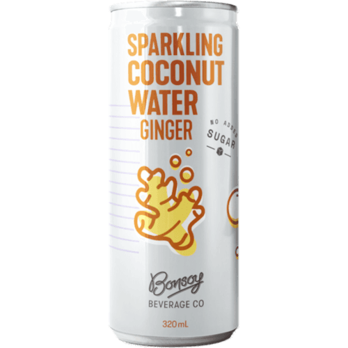 Bonsoy Ginger Sparkling Coconut Water