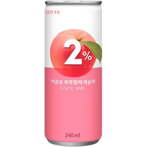 Lotte Peach Flavoured Soft Drink