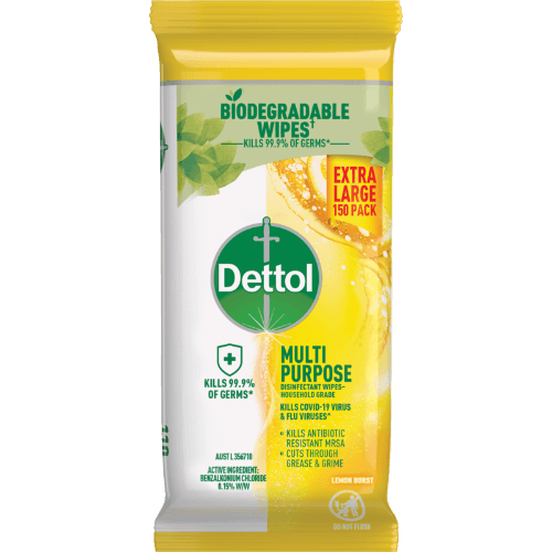 Dettol Lemon Burst Multipurpose Wipes