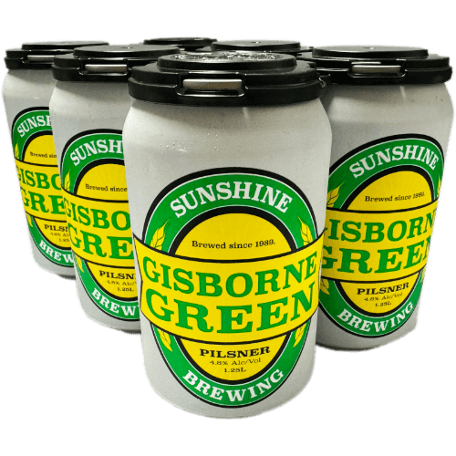 Sunshine Gisborne Green Pilsner 6 × 330 mL