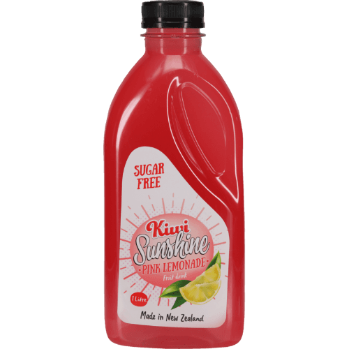 Kiwi Sunshine Pink Lemonade Sugar Free Fruit Drink 1 L