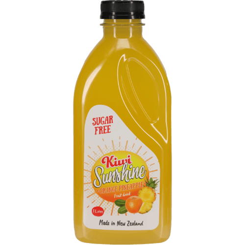 Kiwi Sunshine Orange Pineapple Sugar Free Fruit Drink 1 L