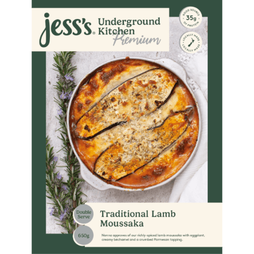 Jess's Underground Kitchen Premium Traditional Lamb Moussaka