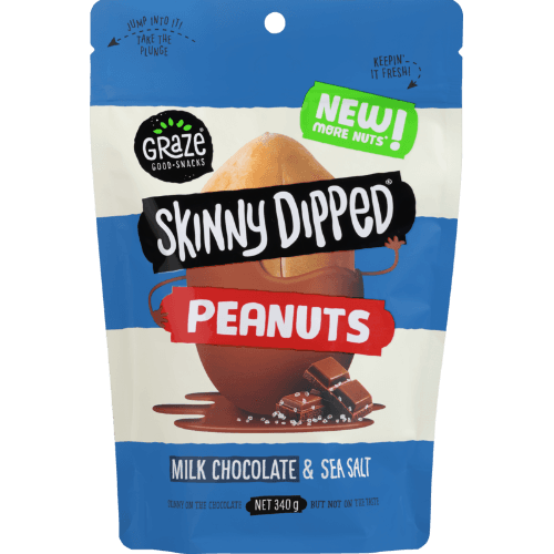Graze Skinny Dipped Milk Chocolate & Sea Salt Peanuts