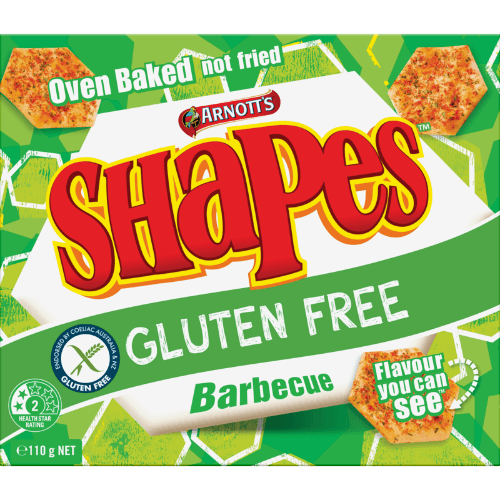 Arnott's Shapes Gluten Free Barbecue Snacks