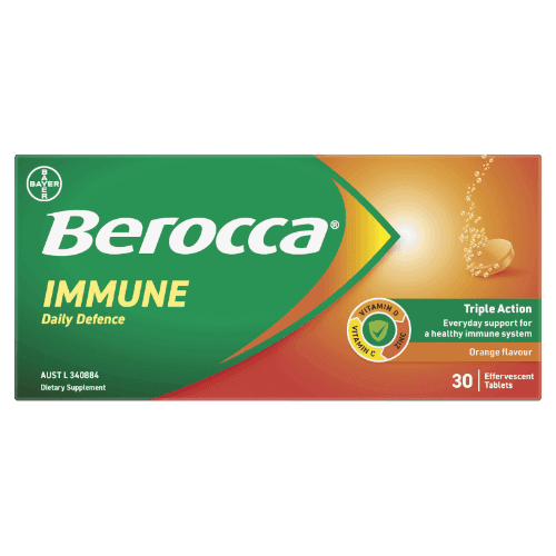 Berocca Immune Daily Defence Orange Flavour Effervescent Tablets
