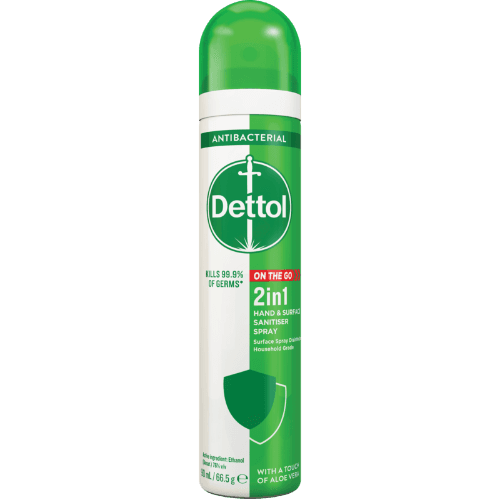 Dettol 2 in 1 Sanitizer Spray With Aloe Vera Extracts