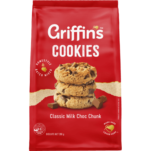 Griffin's Classic Milk Choc Chunk Cookies