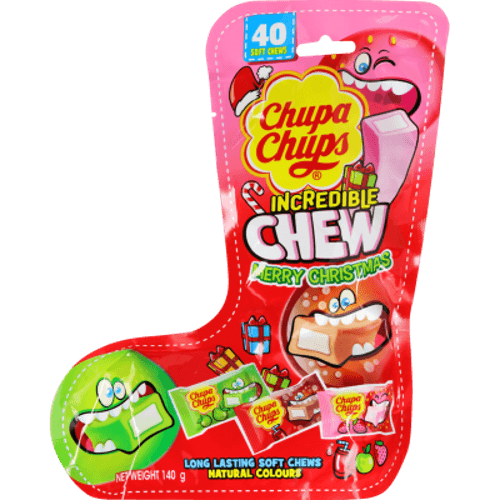 Chupa Chups Merry Christmas Stocking Incredible Chew