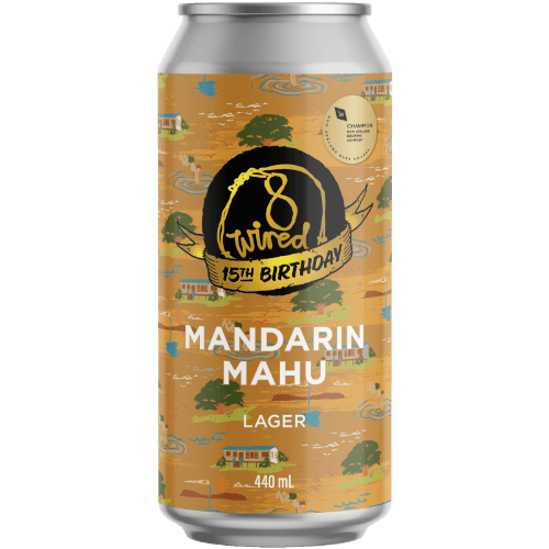8 Wired Mandarin Mahu Lager 440 mL