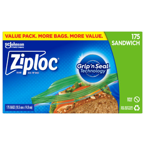 Ziploc Sandwich Bags 175 pack