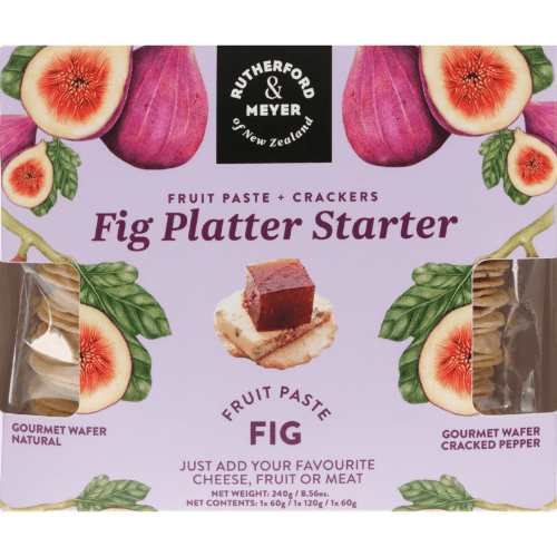 Rutherford & Meyer Fig Fruit Paste & Crackers Platter Starter