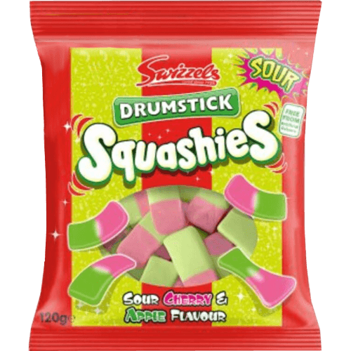 Swizzels Drumstick Sour Cherry & Apple Squashies