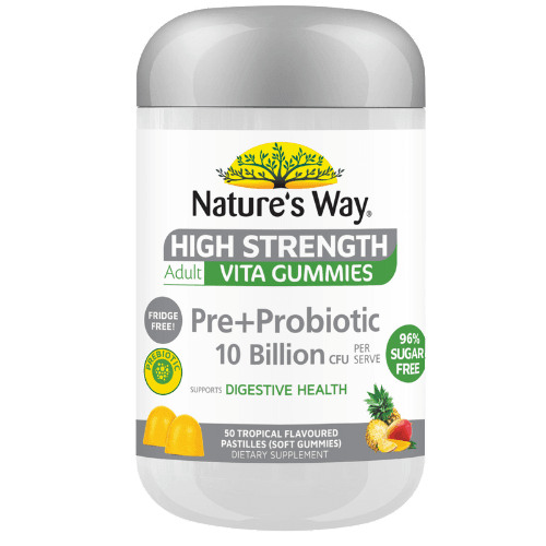 Nature's Way High Strength Pre+Probiotic Tropical Flavoured Adult Vita Gummies