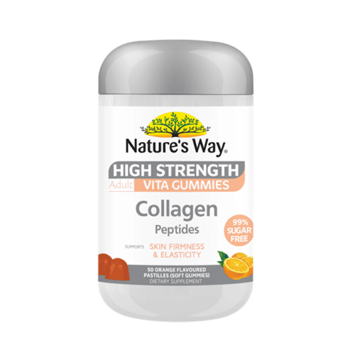 Nature's Way High Strength Collagen Orange Flavoured Adult Vita Gummies