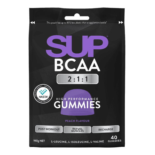 SUP High Performance BCAA Peach Flavour Gummies 40 pack
