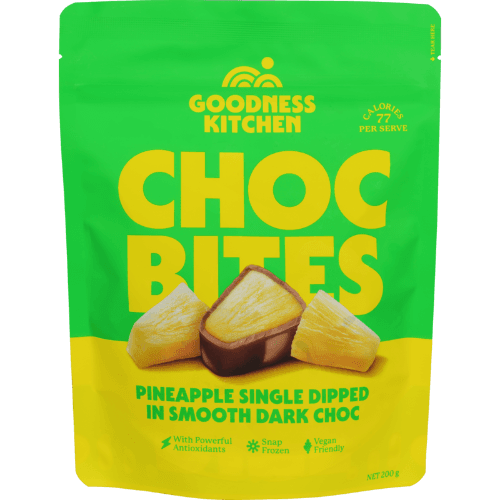 Goodness Kitchen Pineapple Choc Bites Frozen Fruit