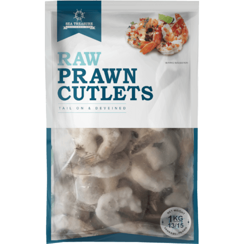 Sea Treasure Raw Prawn Cutlets 13/15 1 kg