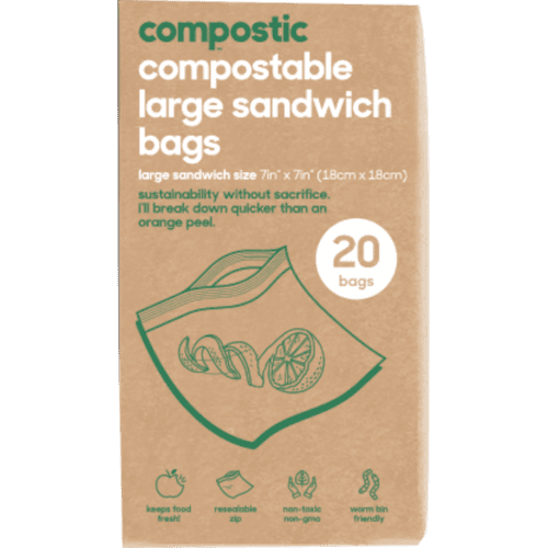 Compostic Home Compostable Large Sandwich Bags