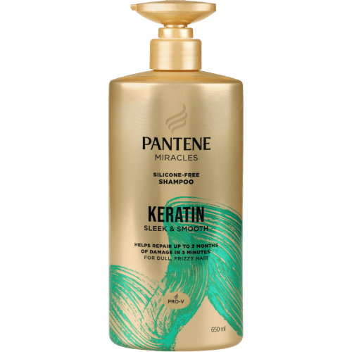 Pantene Keratin Sleek & Smooth Silicone-Free Shampoo