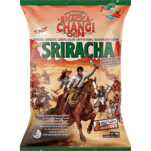 Snacka Changi Chips Spicy Sriracha Potato Chips