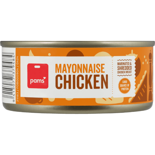 Pams Mayonnaise Marinated & Shredded Chicken Breast