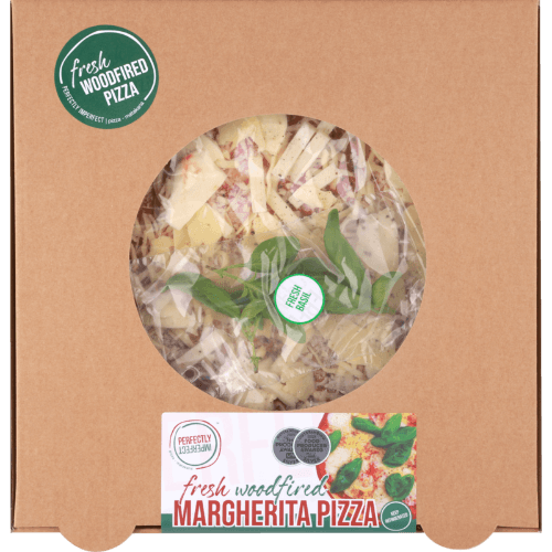Perfectly Imperfect Fresh Woodfired Margherita Pizza