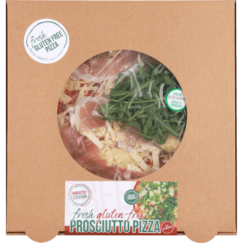Perfectly Imperfect Fresh Gluten Free Prosciutto Pizza