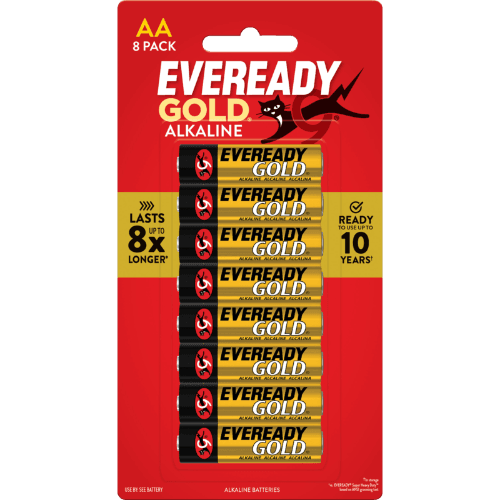 Eveready Alkaline AA Gold Batteries