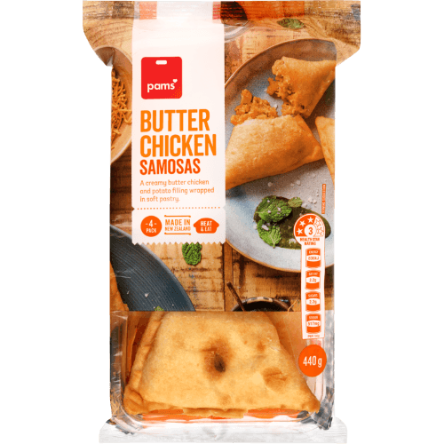 Pams Butter Chicken Samosas