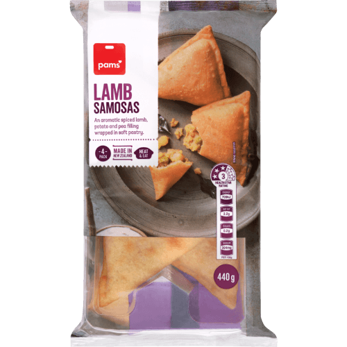 Pams Lamb Samosas 440 g