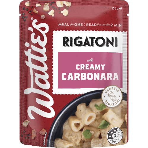 Wattie's Rigatoni With Carbonara Sauce Pasta
