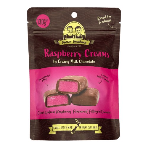 Potter Brothers Raspberry Creams In Creamy Milk Chocolate