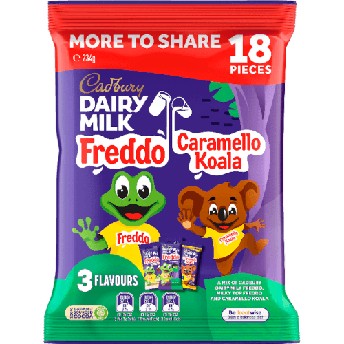 Cadbury Freddo Dairy Milk Freddo & Caramello Koala Share Pack
