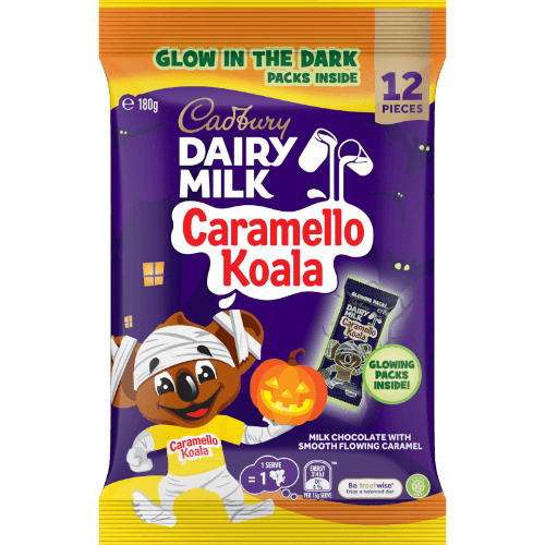 Cadbury Dairy Milk Glow In The Dark Caramello Koala Share Pack
