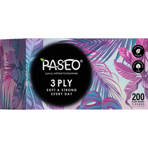 Paseo Soft & Strong Every Day 3 Ply White Tissues