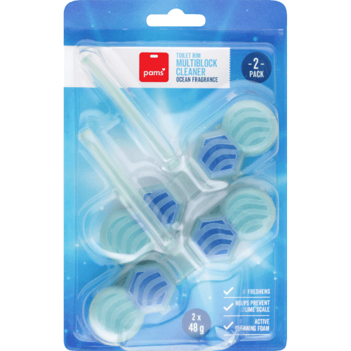 Pams Ocean Fragrance Toilet Rim Multiblock Cleaner